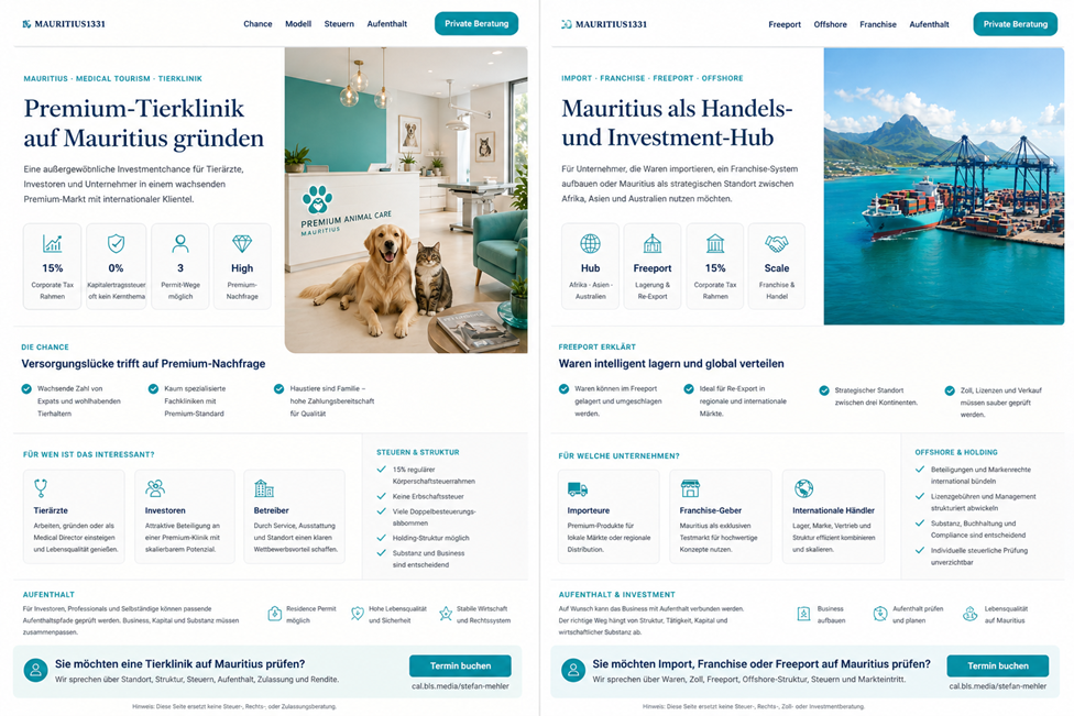 Freeport Mauritius Offshore Franchise Holding gründen